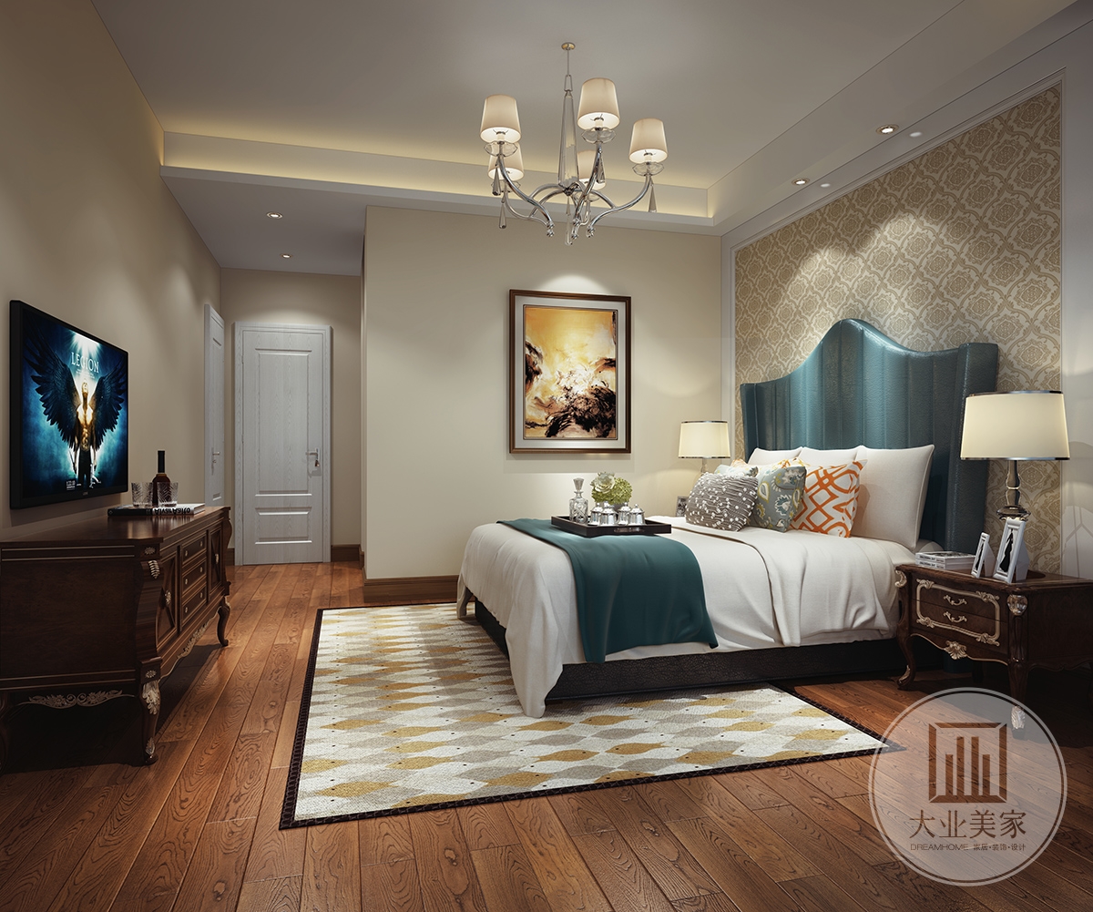 卧室装修设计重视生活的自然舒适性,充分显现出浪漫自由的闲情逸致。色彩多以自然色调为主,绿色、土褐色较为常见,是墙面色彩选择上,自然、怀旧、散发着质朴气息的色彩成为首选。