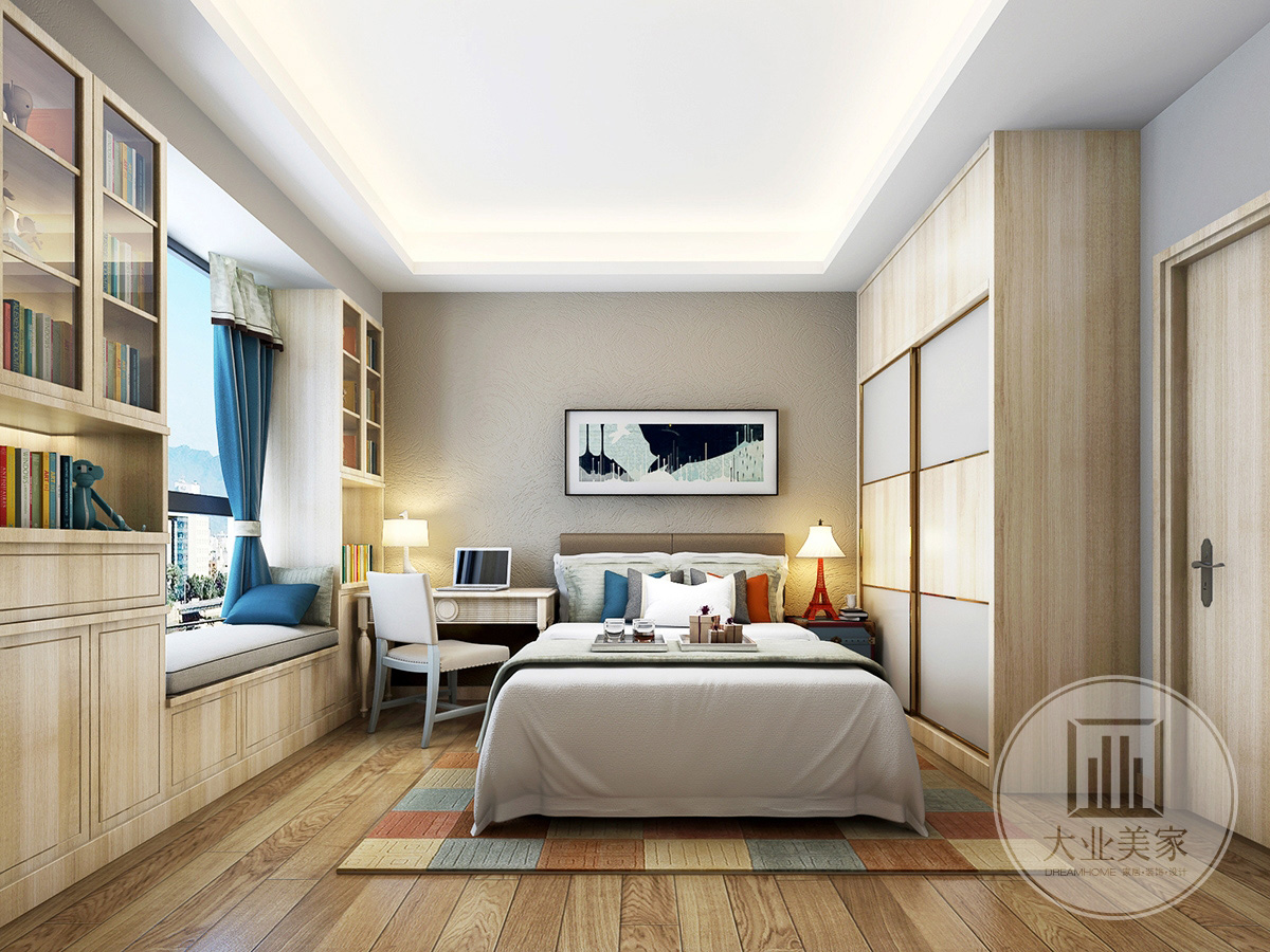 现代风格软装上是没有固定样式的，各种创意的小物品在现代居室中非常常见，而这里要说的是卧室内的灯具搭配，灯具的创意设计也能让卧室更加时髦。